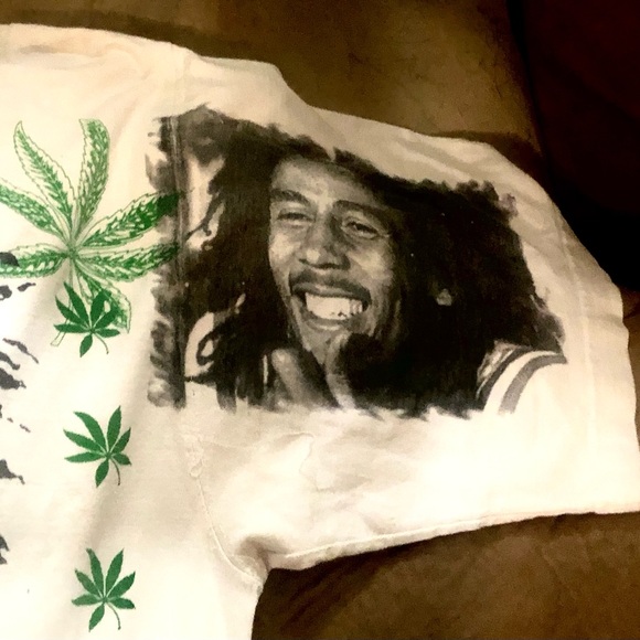 RARE- 1990’s- ACCESS 2XL- BOB MARLEY GRAIL GRAPHIC T-SHIRT WEED MUSICIAN BAND - Picture 5 of 7